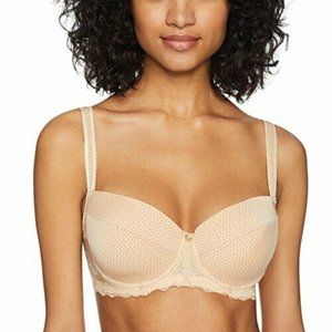 Naturana Women's EVA's Padded Underwired Bra, Beige/Brown 42D